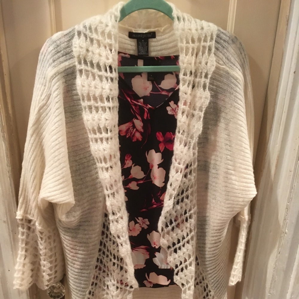 Open Knit Long Sweater
